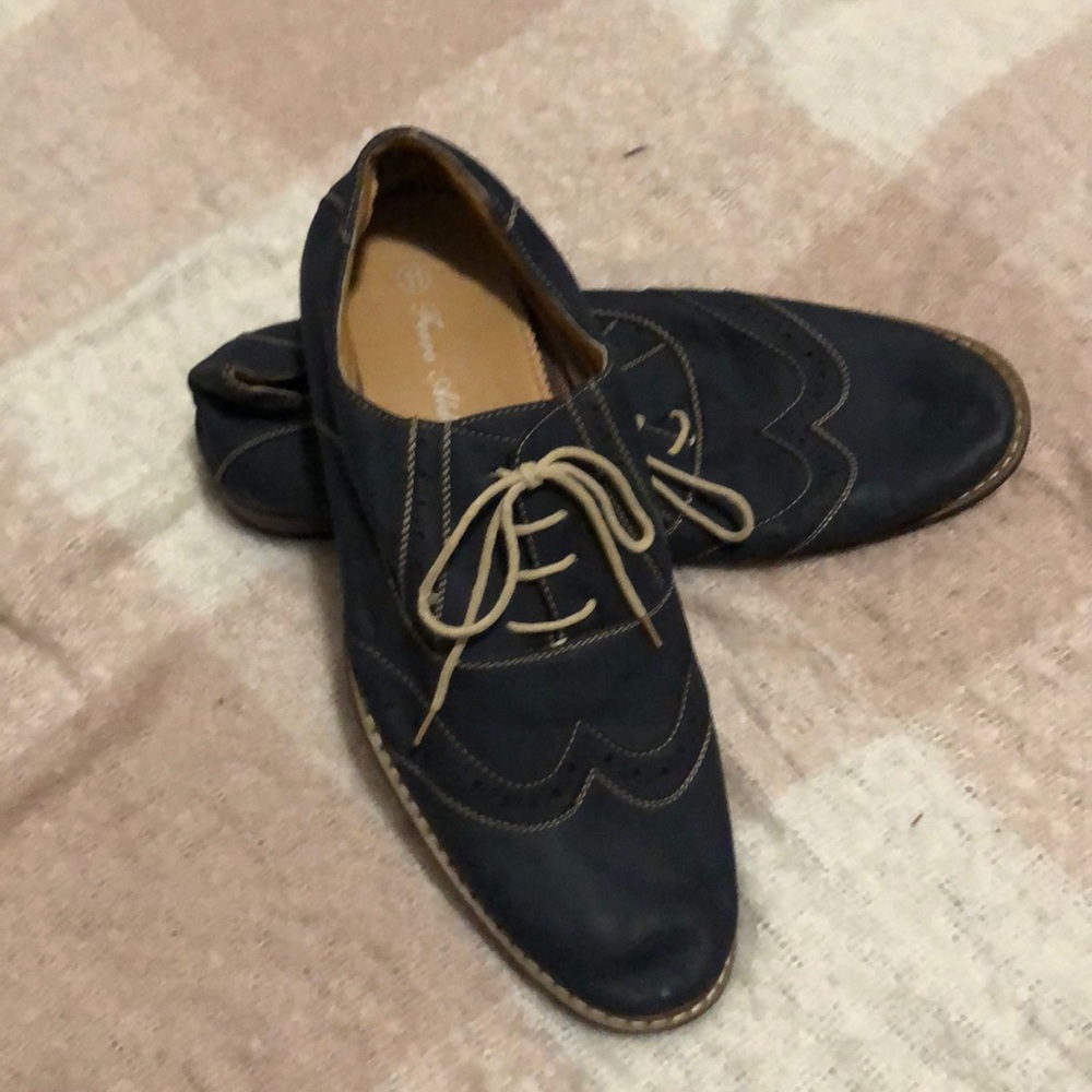 Ferro Aldo Blue Dress Shoes